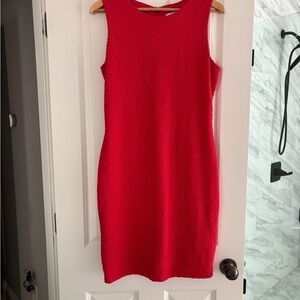 Calvin Klein hot pink Sheath Dress textured